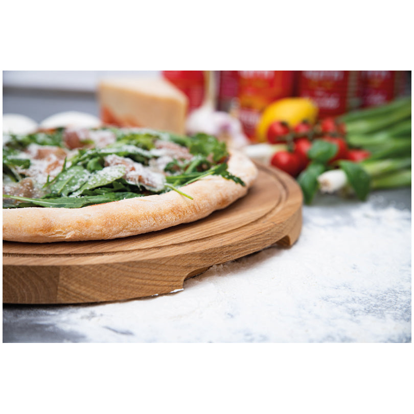 Tagliere per servire pizza tondo M "Friends" cm Ø29x2