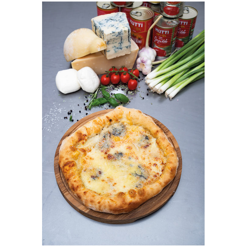 Tagliere per servire pizza tondo M "Friends" cm Ø29x2