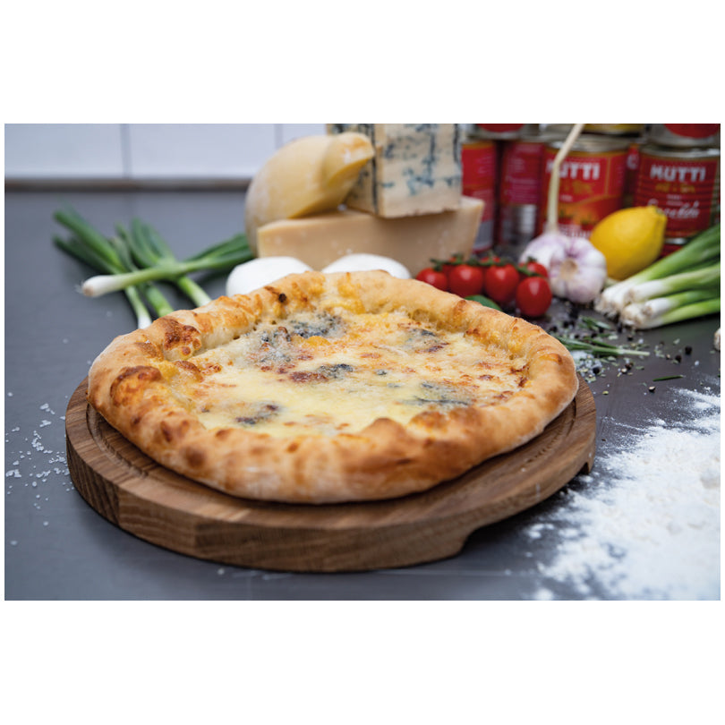 Tagliere per servire pizza tondo M "Friends" cm Ø29x2