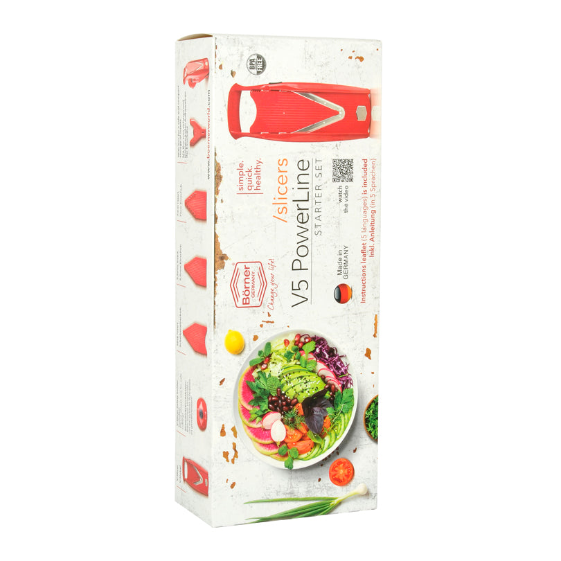 Affettaverdura "V5 Power Line", Kit 5 pezzi cm 38x15