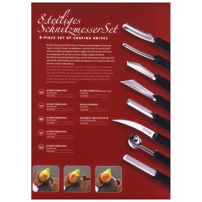 Set 8 coltellini per intagliare