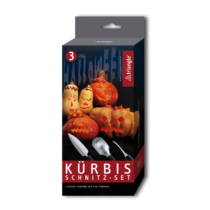 Set coltelli intaglio per zucca 3 pezzi