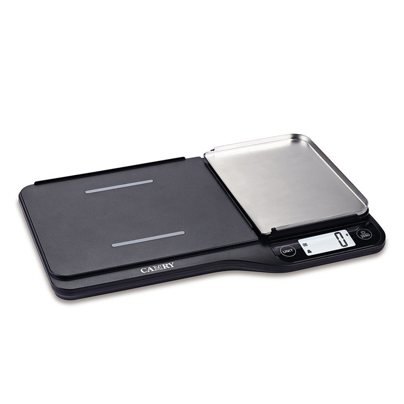 Bilancia cucina digitale con tagliere staccabile 2 in 1 1g/5kg cm 36x23x3,5