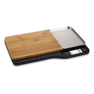 Bilancia cucina digitale con tagliere staccabile 2 in 1 1g/5kg cm 36x23x3,5