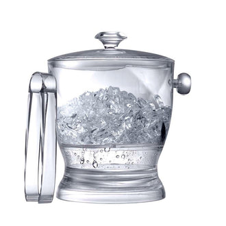 Secchiello ghiaccio con coperchio, filtro e pinza ghiaccio cm 20,5x16,5x21