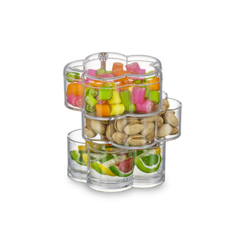 Coppa snack a 3 ripiani fiore cm 12x13,5