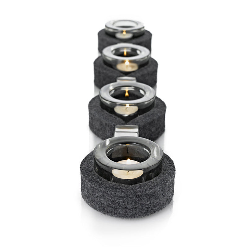 Portalumino "Filo" per 4 lumini cm 12x60