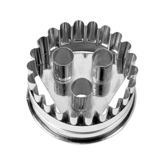 Stampino Linzer ondulato con 3 buchi cm Ø6,5