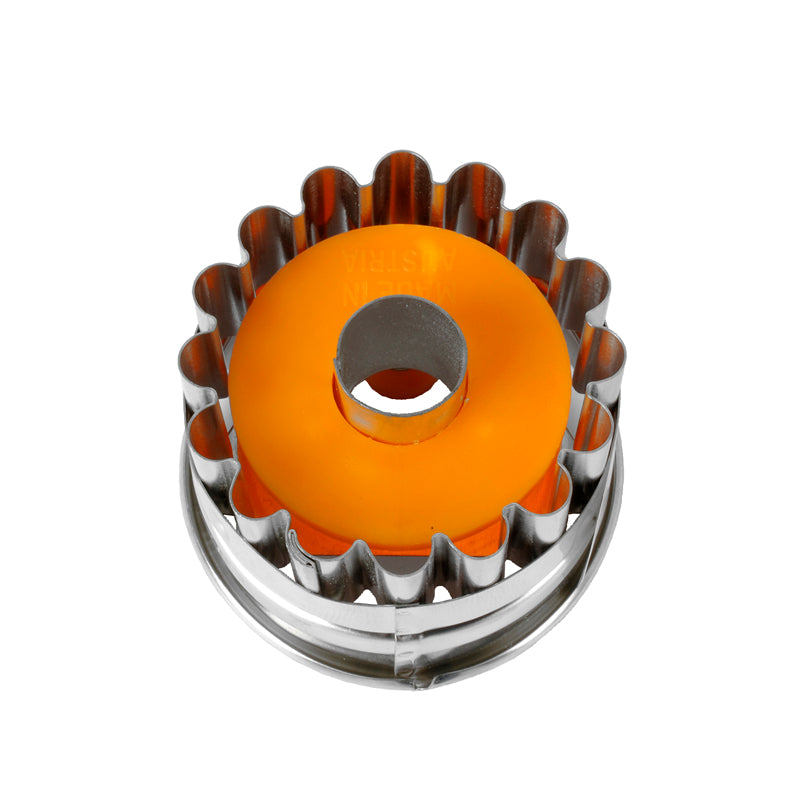 Stampino con espulsore, ondulato con anello cm Ø 4,8