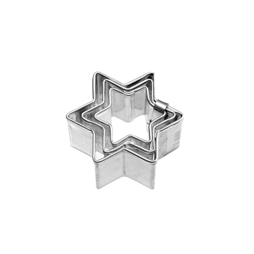 Stampino Stella micromini, confezione assortita da 3 pezzi cm 2,5/3/4