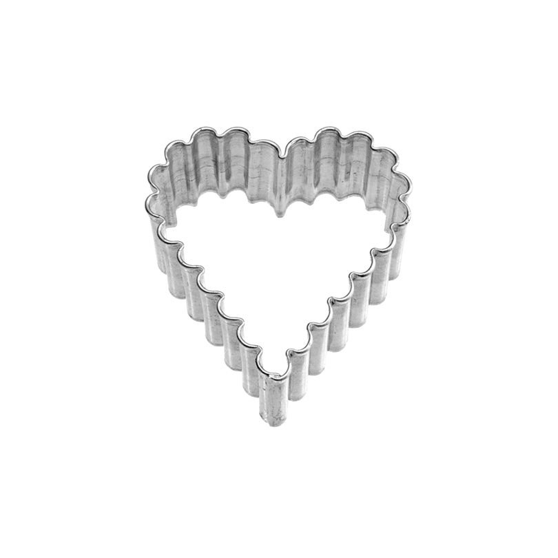 Stampino Cuore, ondulato cm Ø5