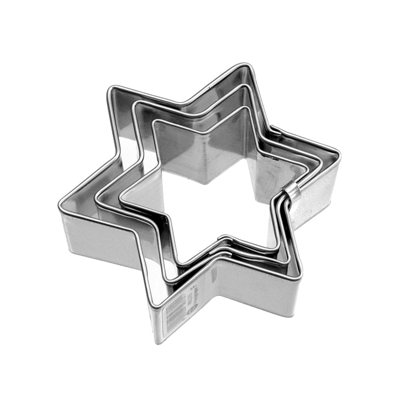 Stampino Stella, confezione assortita da 3 pezzi cm 4/5/6
