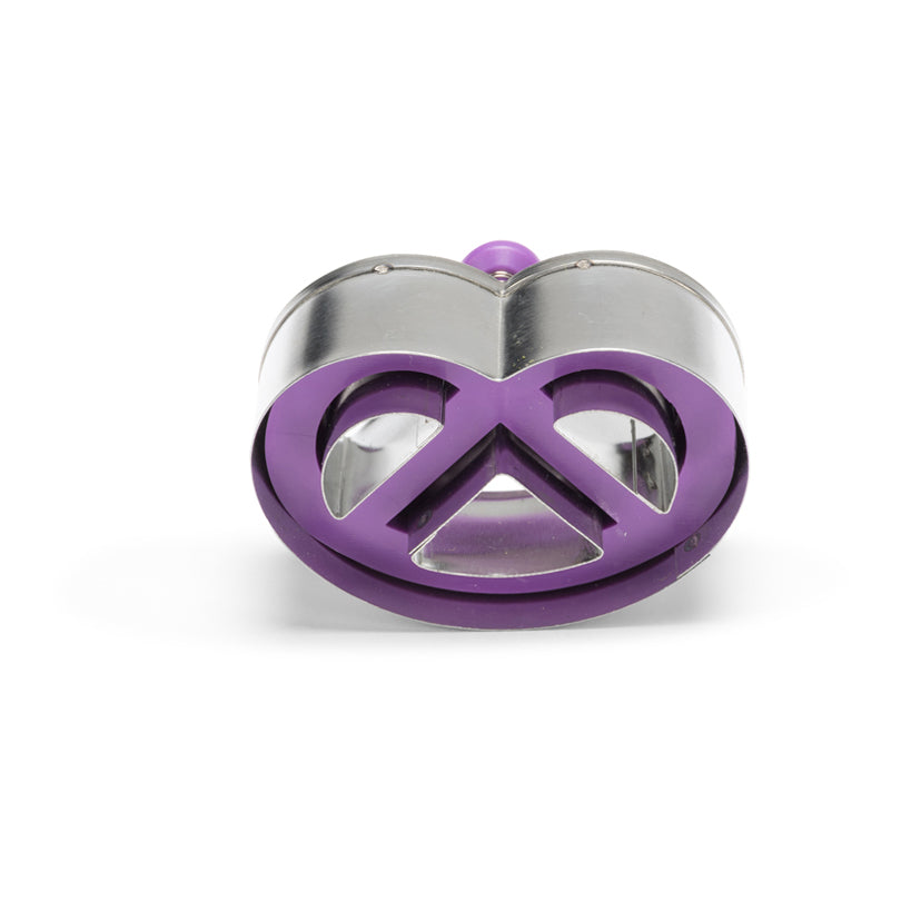 Stampino per biscotti Brezel con espulsore cm 6