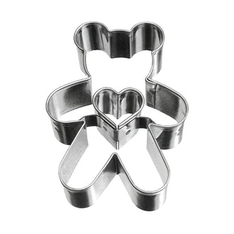 Stampino Teddy con cuore cm 5,2X3,7