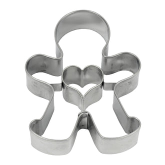 Stampino Gingerman/Omino panpepato con cuore cm 6,5x5,1
