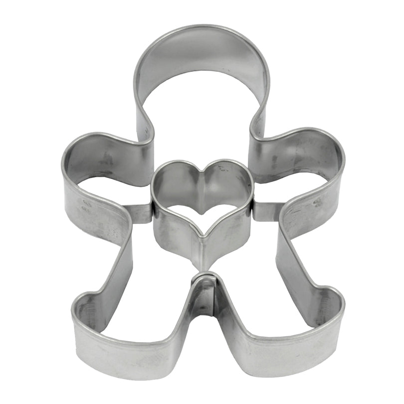 Stampino Gingerman/Omino panpepato con cuore cm 6,5x5,1