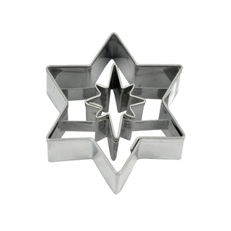 Stampino Stella con fiocco neve cm Ø4,7