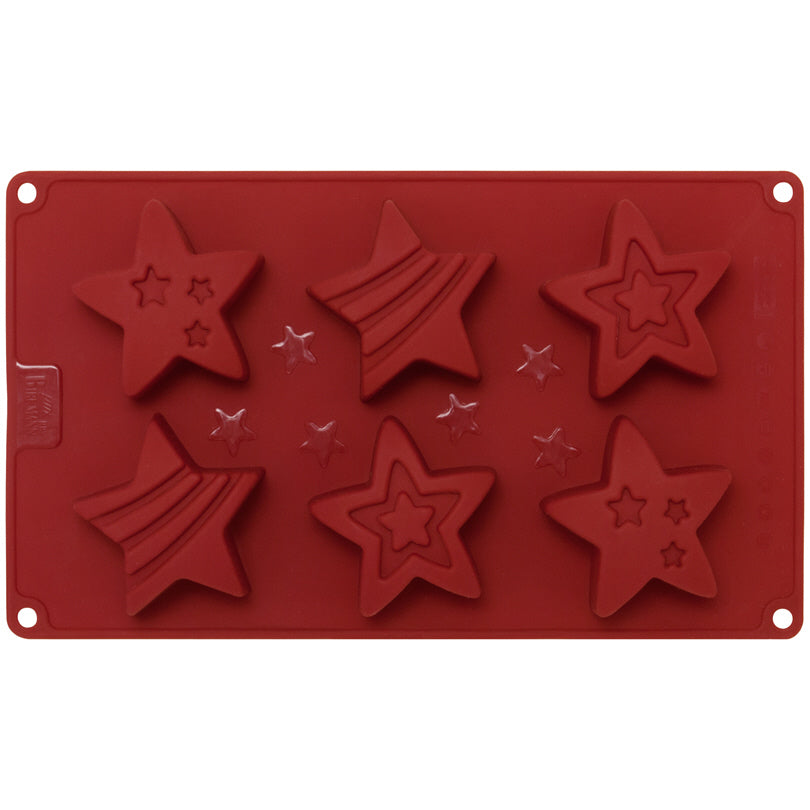 Stampo per dolci/tortine "Mini-Cakes Stars" con 6 cavità cm Ø7