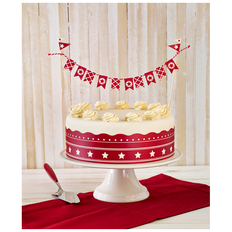 Set decorazioni per torta Stelle 4 pezzi cm 32