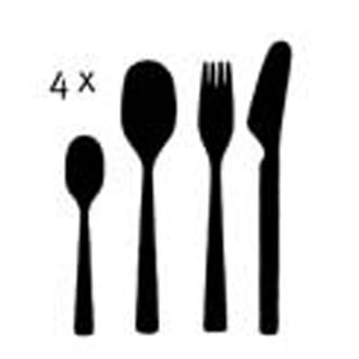 Posate "Tiki" set da 16pezzi