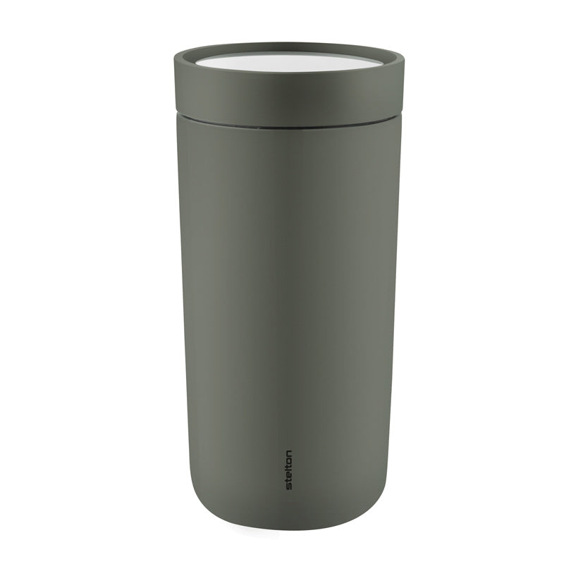 Mug termico a doppia parete in acciaio "To Go Click" l 0,4/cm Ø8,3x17