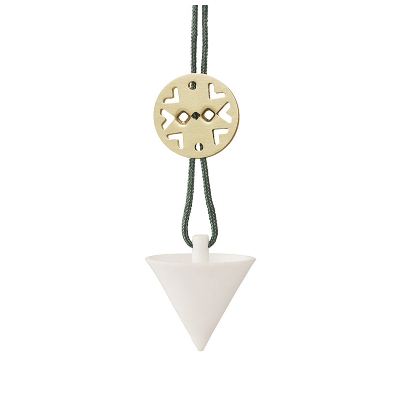 Ornamento cono da appendere "Nordic" cm 3,3x3,3x3