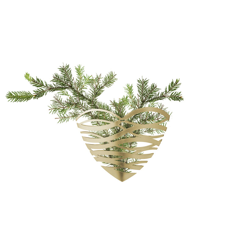 Ornamento cuore per porta da appendere grande "Tangle" cm 23,5x10x19