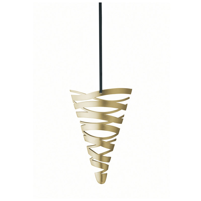 Ornamento cono da appendere piccolo "Tangle" cm 8,5x4x13,5