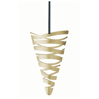 Ornamento cono da appendere grande "Tangle" cm 17x7x22