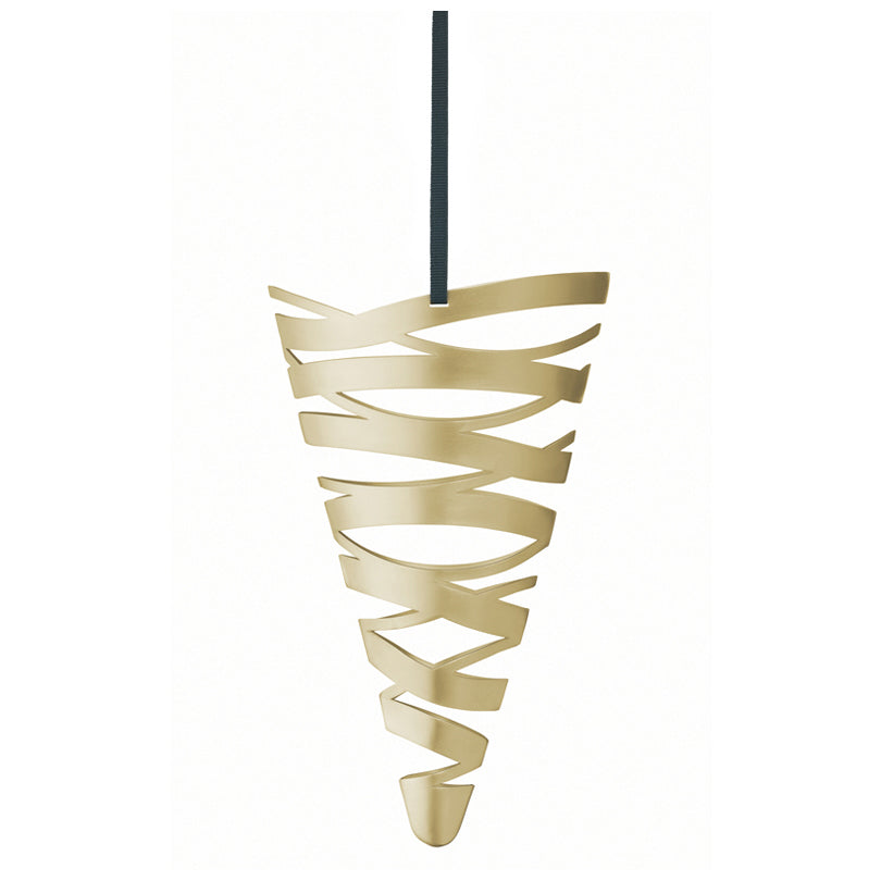 Ornamento cono da appendere grande "Tangle" cm 17x7x22