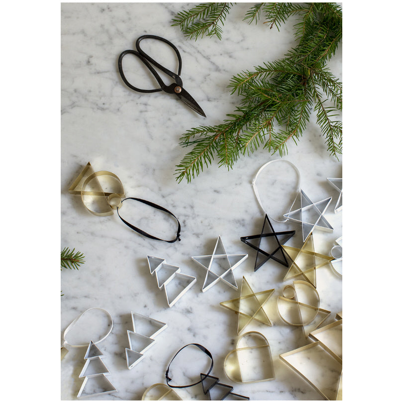 Ornamento cuore da appendere piccolo "Figura" cm 5x1,3x5