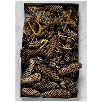 Ornamento albero di Natale da appendere piccolo "Figura" cm 4x1,3x6