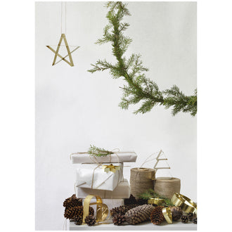 Ornamento stella da appendere piccolo "Figura" cm 6x1,3x6