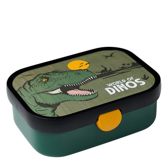 Lunchbox midi "Dino", include un Bento box a due scomparti rimovibile e una forchetta cm 17,8x13,2x6,1