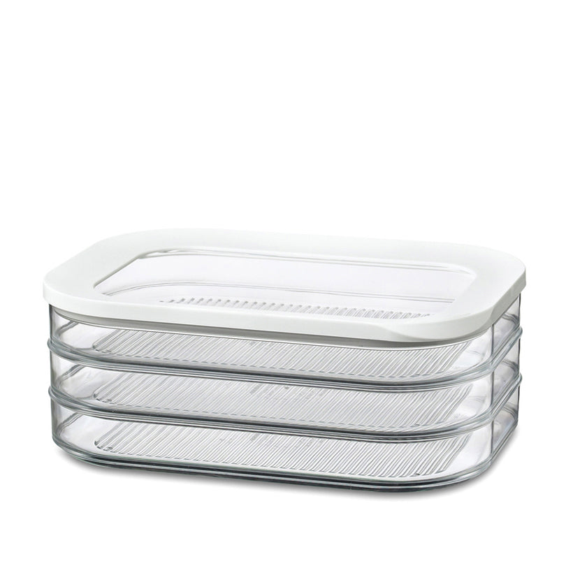 Contenitore per frigo  "Modula" 3 pezzi cm 22,4x16x8,6/ml550