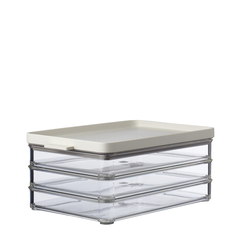 Contenitore frigo per affettati "Omnia", a 3 scomparti cm 23x15x10