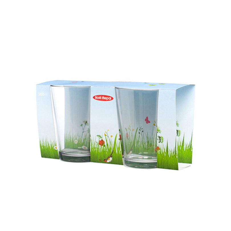 Bicchiere bibita "Flow" cm Ø8x8x10/ml200