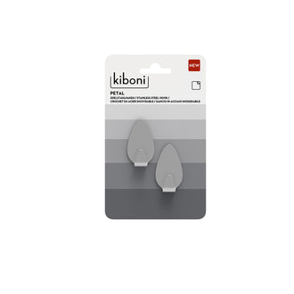 Confezione 2 ganci adesivi Petal - S cm 2,5x4,5x1,5