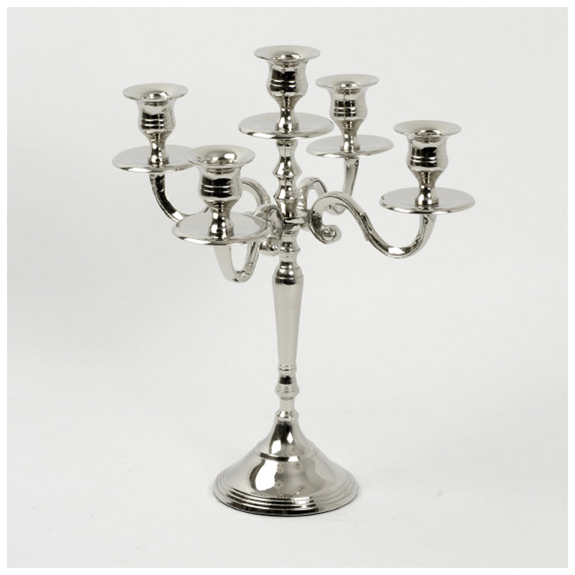 PORTACANDELA X5 NICHEL.CM28X32