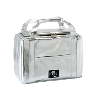 Borsa termica BE CooL Silver "City",large l 20/cm 40x19x28