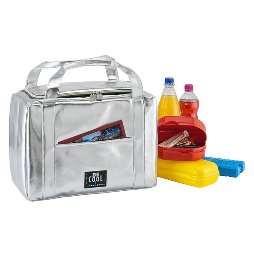 Borsa termica BE CooL Silver "City", medium l 13,5/cm 30x19x24