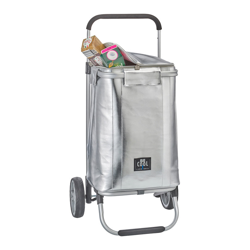 Trolley con borsa termica rimovibile BE CooL Silver, large l 36/cm 30x25x48/98