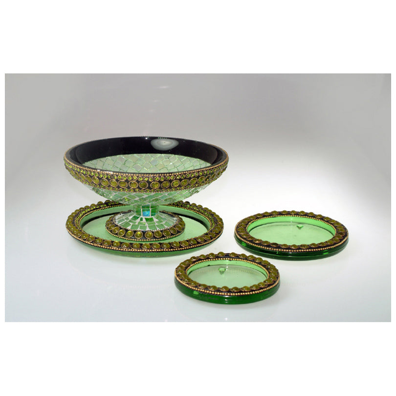 COPPA C.PIEDE VERDE MOSAICO CM10X19