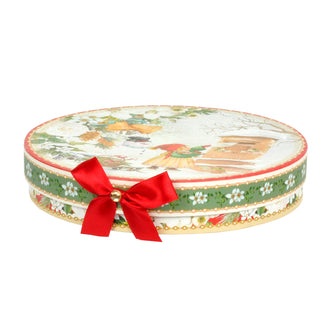 Confezione regalo 2 piatti dolci "Paesaggio invernale" cm 19x2