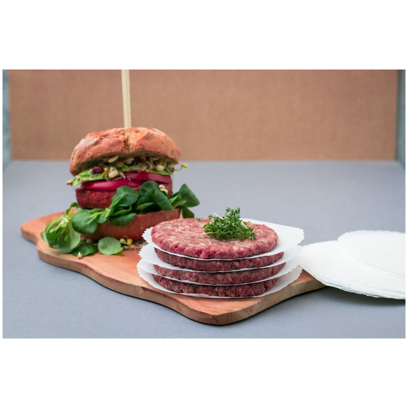 Foglio separa hamburger tondo con bordo ondulato, confezione 60 cm  Ø13