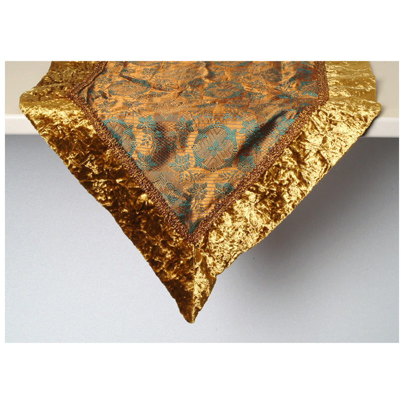 TABLERUNNER TURCH./RAME/ORO CM40X185