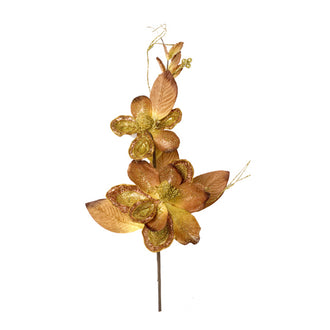 FIORE MAGNOLIA ORO/MARRONE CM52