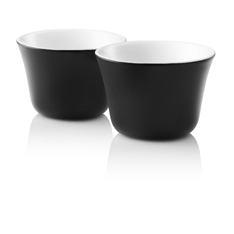 TAZZA TE'TERM.2PZ.NERO PORC.CL15