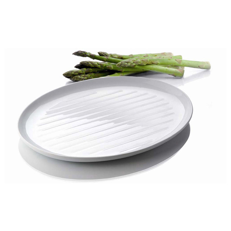 PIATTO BARBEQUE 2PEZZI PORCELLANA CM31X23