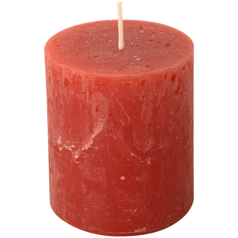 Candela cilindrica red cm Ø7x8